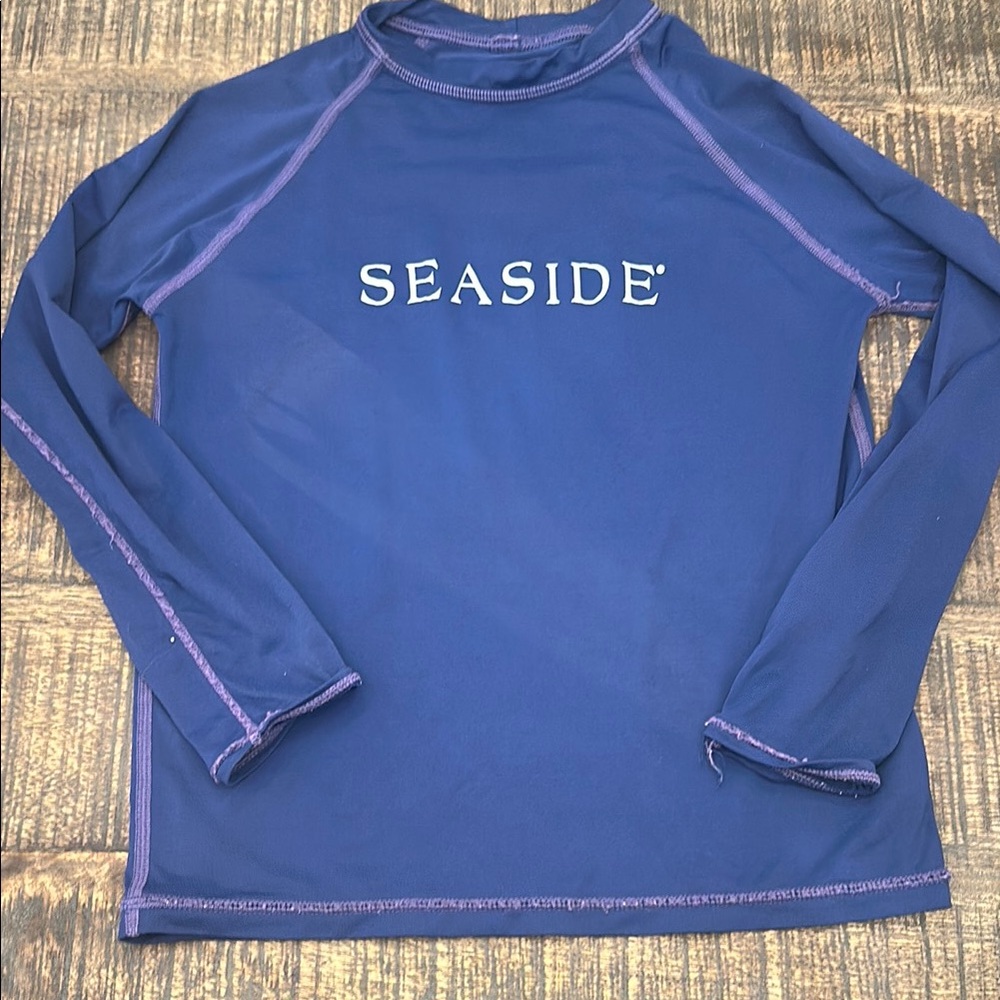 Kids Blue Seaside Rashguard - Picture 5 of 7